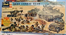 Revell 1956 Army Combat Team Gift Set-mostly complete w bonus stuff!!