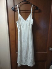 Vtg 80s Lorraine Lingerie Full Slip Camisole Nightgown Night Dress 34 Tall USA