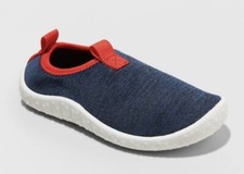 Cat Jack Water Shoes Toddler Boys Sz 7 Slip-On Blue Red Lake New