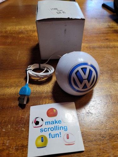 HOT Volkswagen VW beetle Car Wired optical Mouse PC Mice USB Antenna Ball New