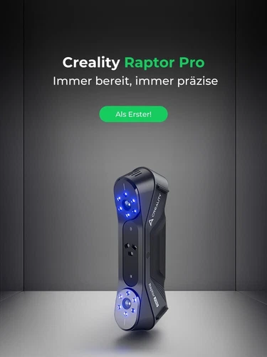 Creality Raptor Pro 3D Scanner, Bester Partner für Auto Custom, 22 Kreuz +7 para