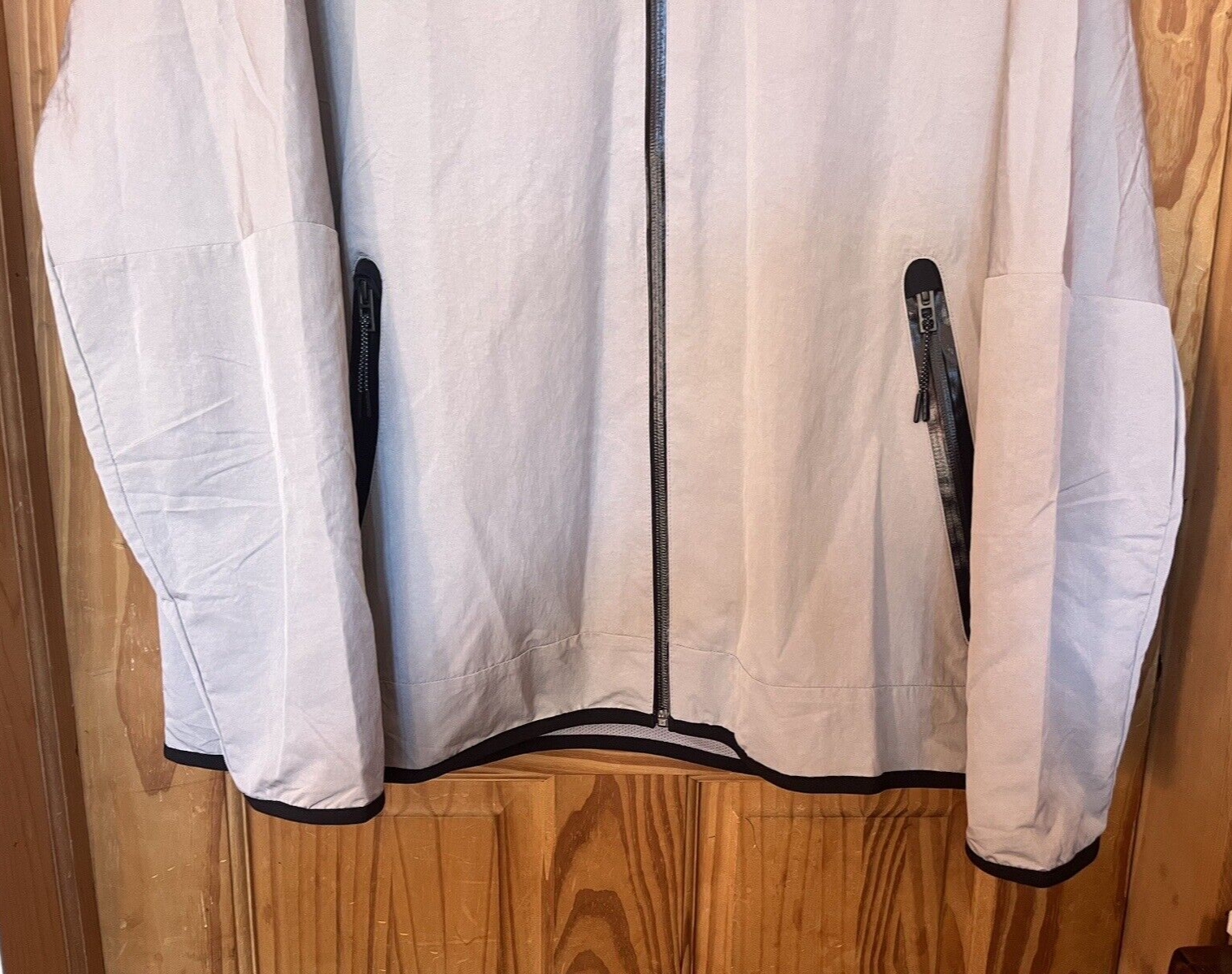 SACAI X NIKE Giacca a vento Nike Tech Woven full zip grigia uomo taglia XL DQ4340 016