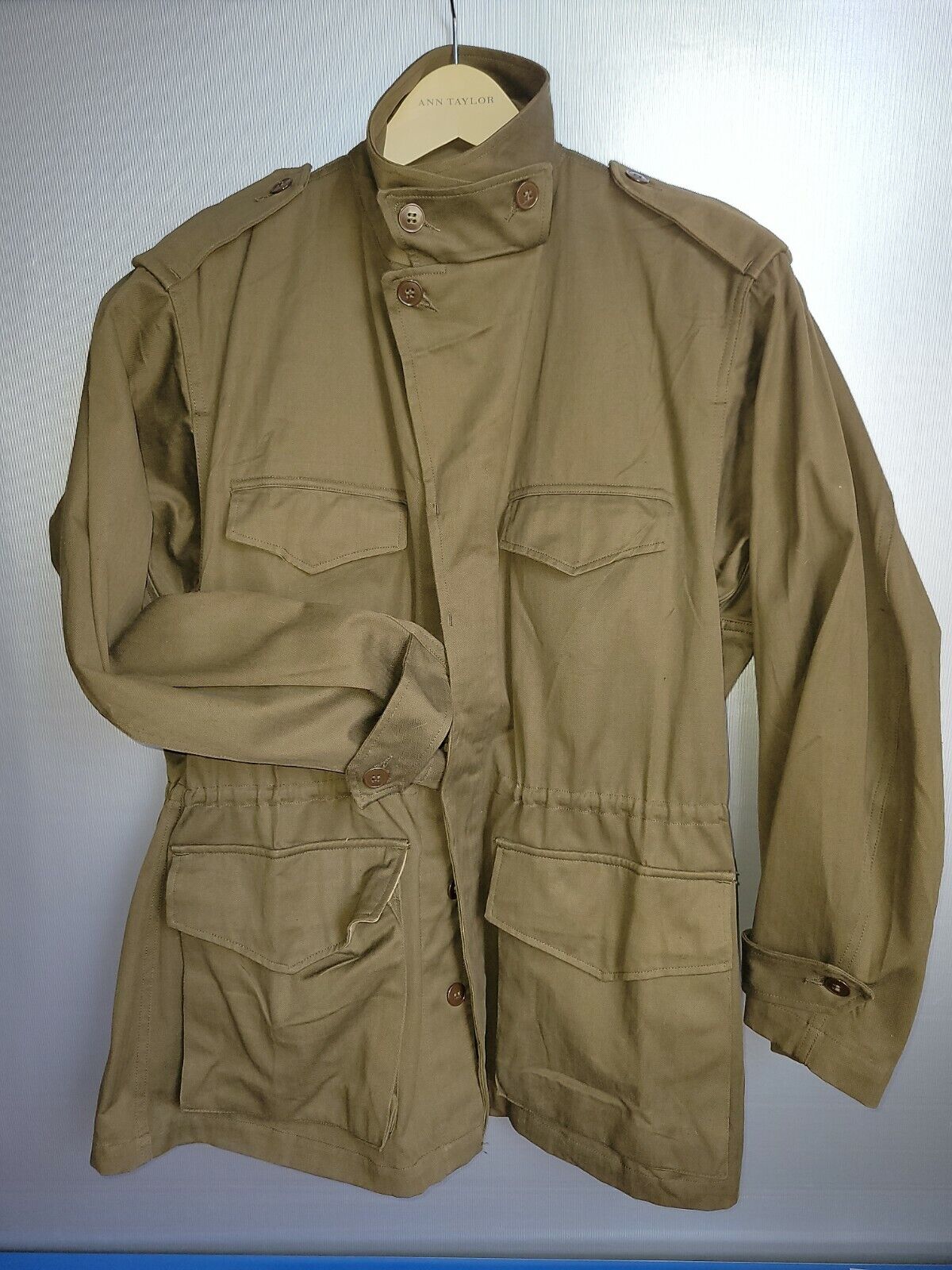 Vintage 80s French Army Field Jacket Military Warein Lille 