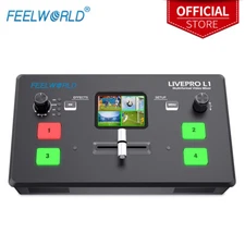 FEELWORLD LIVEPRO L1 V1 Live Stream Mixer 4 HDMI Input Video Production Switcher