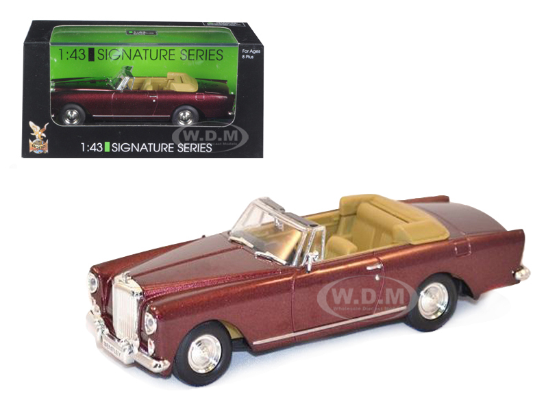 1961 BENTLEY CONTINENTAL S2 PARK WARD DHC BURGUNDY 1/43 ОТ ДОРОЖНОЙ ПОДПИСИ 43214