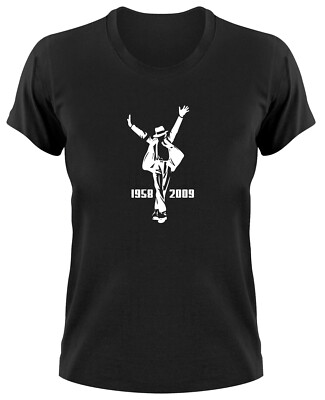 Michael Jackson Damen T-Shirt King Of Pop Girlie Ladies Fanshirt Bad Thriller