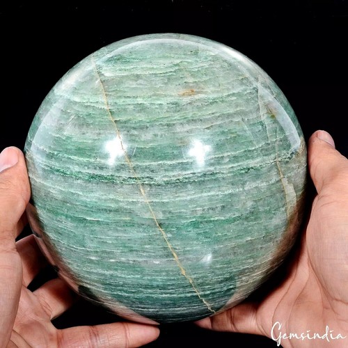 Grande 6,5 pulgadas Cristal Aventurina Verde Energía Curativa Piedra Esfera Orbe Globo - Imagen 2 de 7