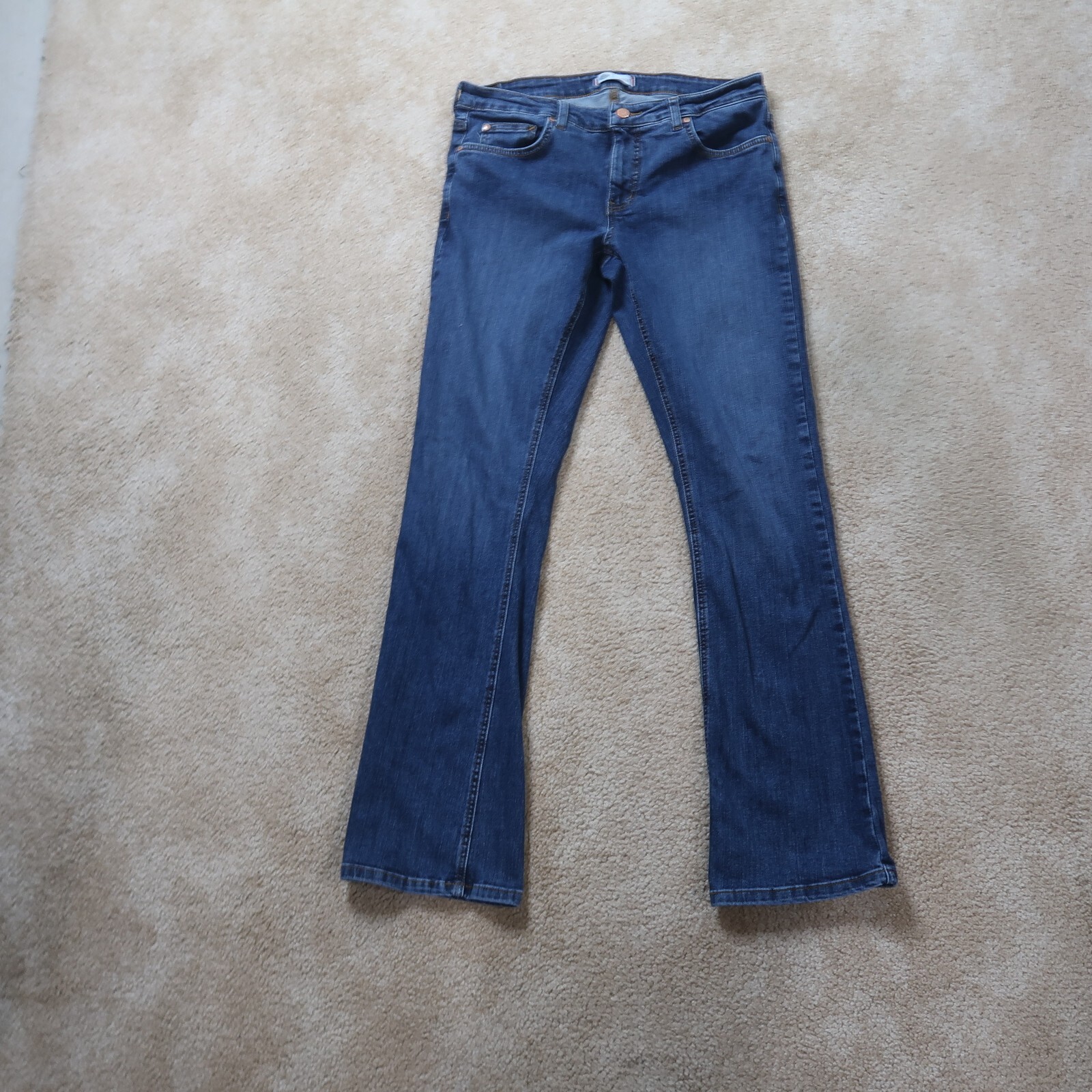 Women's 8 Blue Stretch Denim Mid Rise
