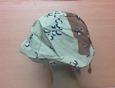 Vintage Gulf War Era USGI Chocolate Chip 6 Color Camo PASGT Helmet Cover Sz M/L