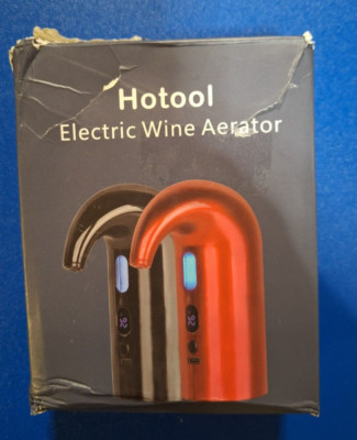 Hotool Electric Wine Aerator with Bonus 3 in 1 Corkscrew Brand New Damaged Box