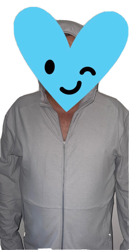 Lululemon グレー ジャケット　サイズ2 Lululemon Jacket Men's Large (NO SIZE TAG) Track Full Zip