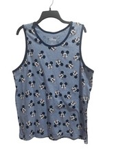 Disney Mickey Mouse Allover Print Graphic Tank Top Unisex Adult Size XL GUC