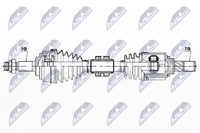Antriebswelle Nty NPW-NS-136 FüR Nissan Micra 4 K13K K13KK Dig