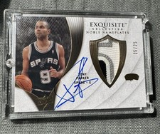 2007-08 Exquisite Tony Parker Spurs Noble Nameplates Game Patch Auto #25/25!