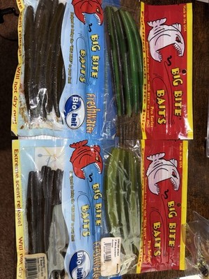 Big bite baits lot Of 8 Packs