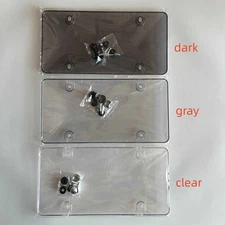 2pcs Unbreakable License Plate Bubble Covers Universal Fitment Protector License