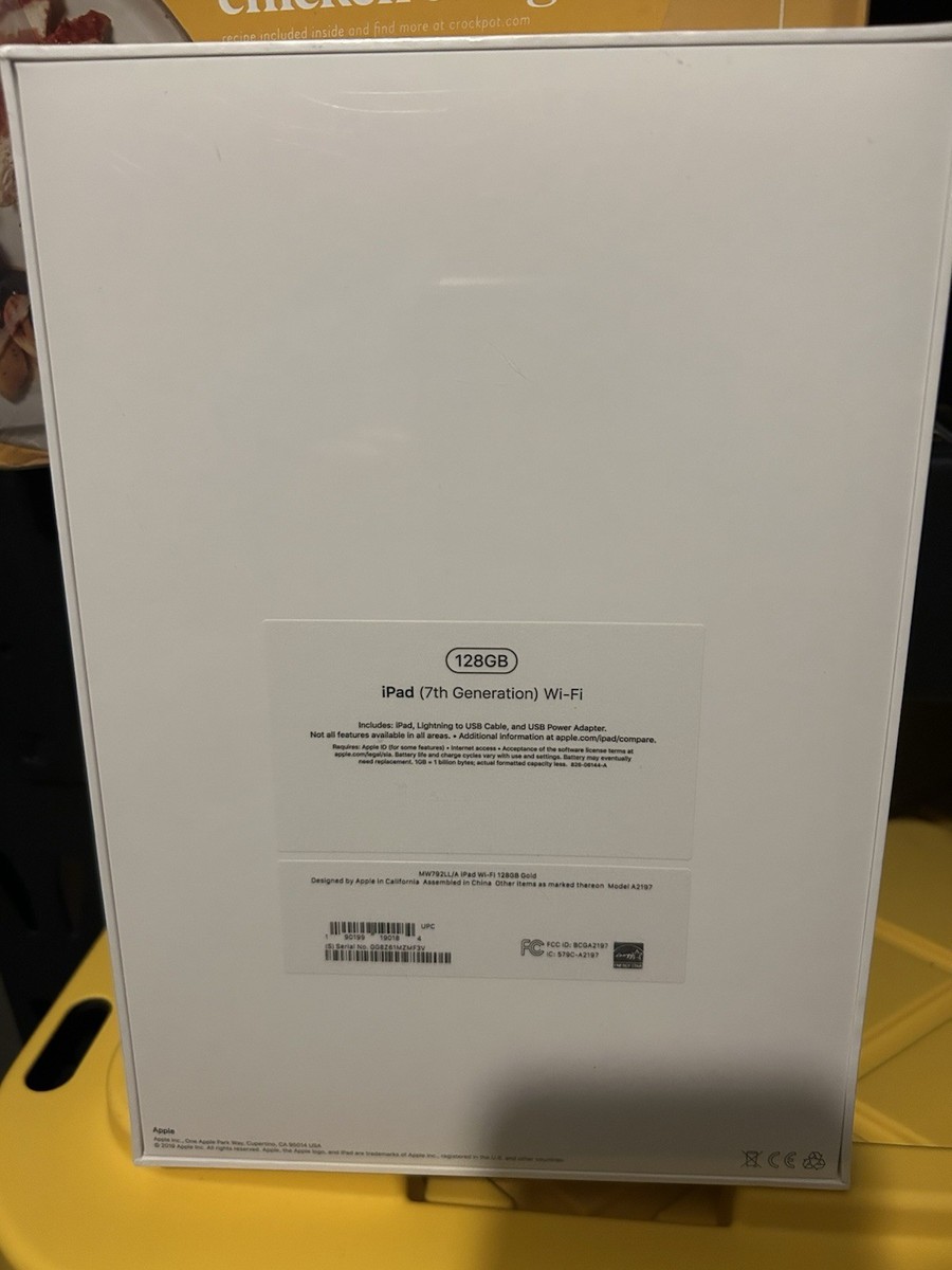 Apple iPad (7th Generation) A2197 128 GB, Wi-Fi + 4G, 10.2 in