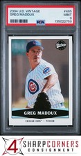 2004 UPPER DECK VINTAGE #465 GREG MADDUX BRAVES HOF POP 1 PSA 9