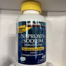 Kirkland Signature Naproxen Sodium, 220 mg, 400 Caplets Exp 6/2027