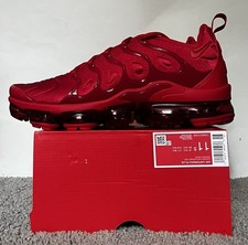 Size 11.5M- Nike Men's Air Vapormax Plus Shoes Triple Red NBY CW6973-600