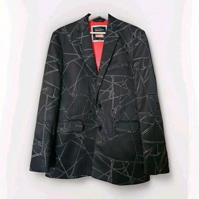 Robert Graham Marvel Spiderman Sport Coat Mens 42 Tailored Fit Black LIMITED Ed