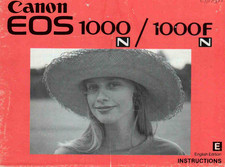 Canon EOS 1000 / 1000F Digital Camera User Owner Instruction Manual