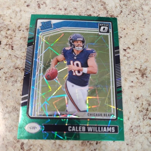 2024 Panini Donruss Optic Rookie Caleb Williams #201 Green Velocity Prizm MINT