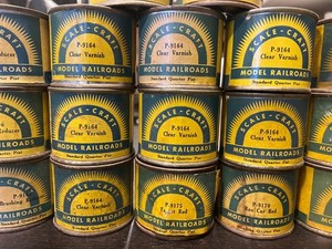 Scale-Craft Model Railroad Standard Quarter Pint Varnish/Paint Vintage Tin PICK