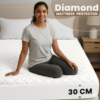 2 Pack Extra Deep Quilted Mattress Protector Cover Fitted Bed Topper All Sizes