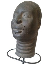 Superb, Rare, old Ife Bronze head. Fine Patina, beautiful example. 33cm. Nigeria