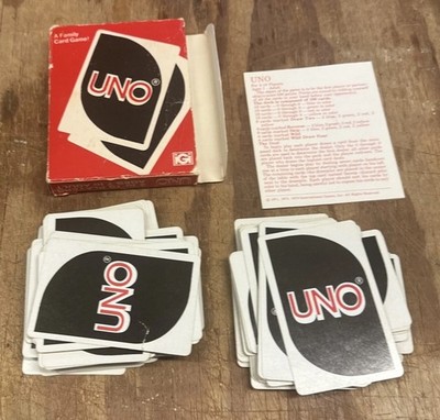 UNO FAMILY CARD GAME VINTAGE 1979 IGI 100% COMPLETE 108 CARDS FREE SHIPPING Read
