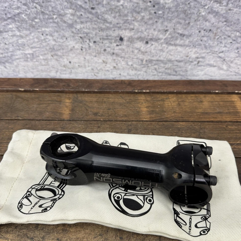 Thomson Elite X4 Bike Stem 120mm 0 Deg 31.8mm 1-1/8 Black USA MTB Road - Image 2 of 4