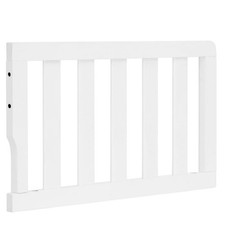 Salcod Toddler Safe Guardrail Compatible with Dream On Me Cribs, White