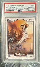 2025 Topps x Bob Ross Joy Of BB Jim Palmer Titanium White Auto /35 #68E PSA 10
