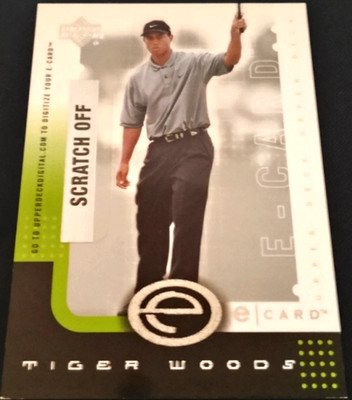 Tiger Woods 2001 Upper Deck E-Card RC #E-TW NMMT FREE SHIPPING
