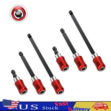 6Pcs Hex Shank Quick Extension Holder Drill Kit For 1/4" Shank Dirver Bit New