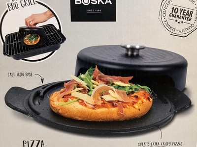 Boska Mini BBQ Pizza Baker - Brand New NIB Cast Iron 7'' Personal Pizza Maker