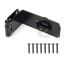 Door Hasp Latch 90 Degree, 7-3/4 Extra Thick Heavy Duty Steel Safe