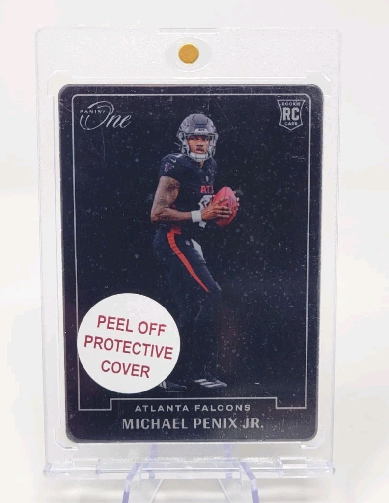 2024 Panini One MICHAEL PENIX JR. RC BLANK SLATE METAL #BS-MPJ CASE HIT SSP