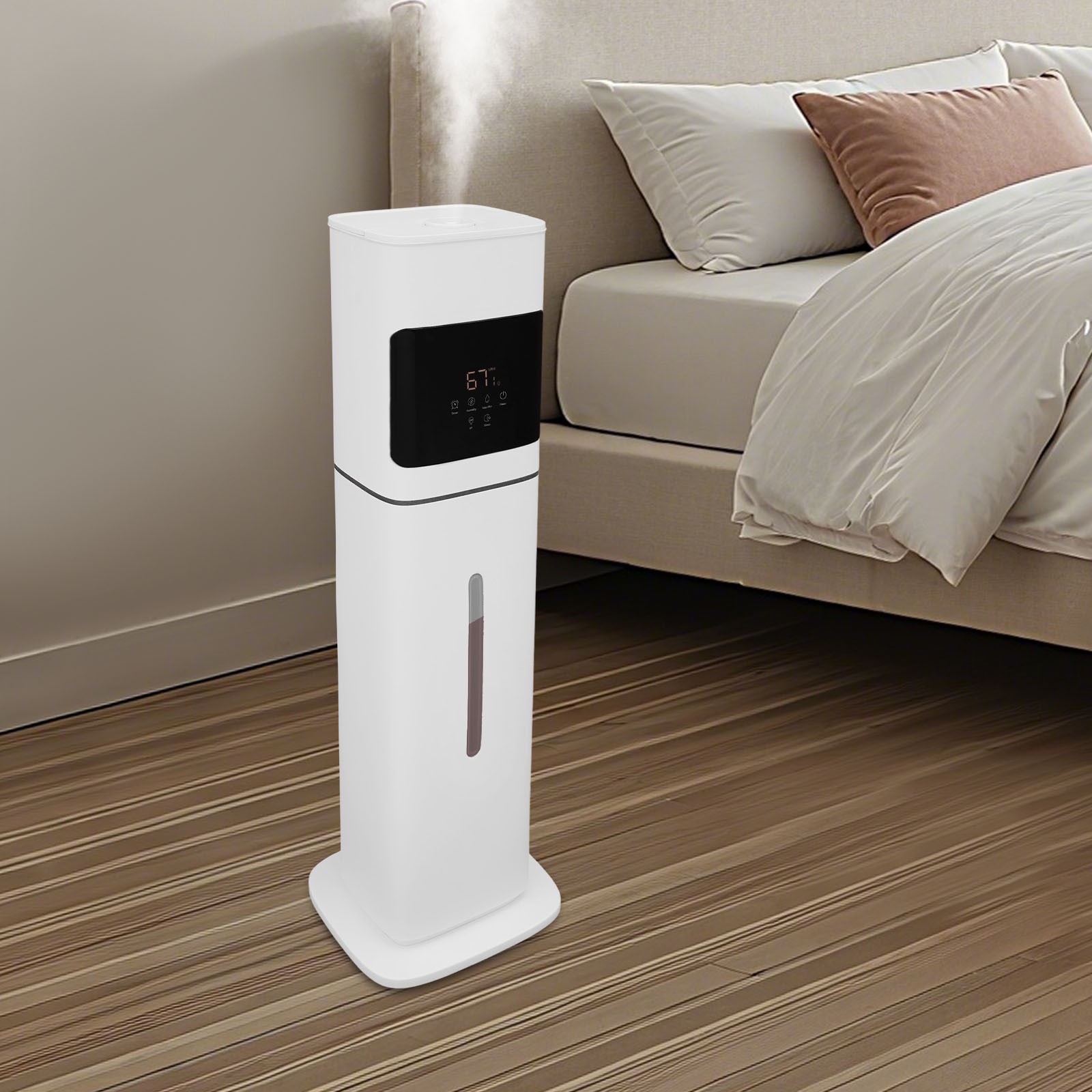 8L Smart Humidifier With Remote Control 3 Levels Adjustable Fog Home/Office Use