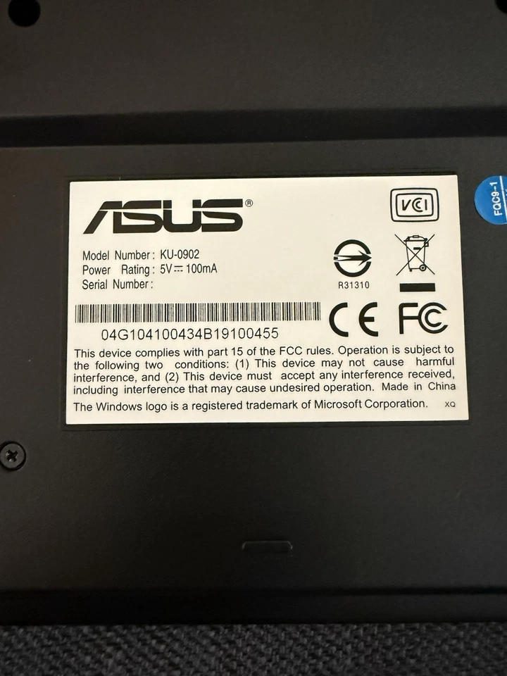 ASUS Keyboard and Mouse(BRAND NEW) Set KU-0902 - Image 4 of 4