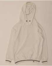 FRANKLIN & MARSHALL Mens Hoodie Jumper Small White Cotton OD40