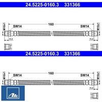 2X Bremsschlauch ATE 24.5225-0160.3 2 BremsschläUche Rechts Links Hinten