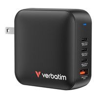 Verbatim Mini Gan Charger 165W 3Xusb-C 1Xusb-A Us/Eu/Uk A.32216 ~D~
