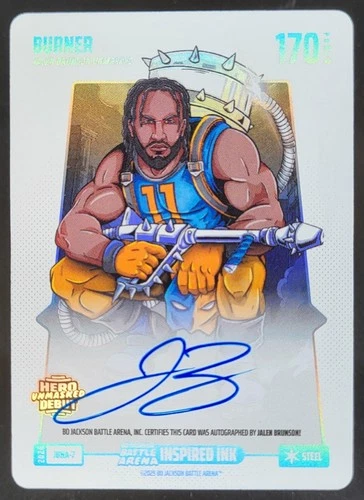 26 Bo Jackson Battle Arena Jalen Brunson Burner Inspired Ink Battlefoil Auto CG4