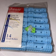 ANNIE 1/2" SMALL SNAP ON MAGNETIC HAIR ROLLERS - 14 PCS. 1224 