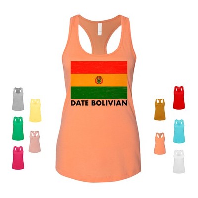 Official Bolivian pride heritage culture national latino identity Women's Tank
