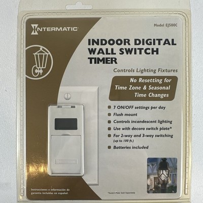 Intermatic Indoor Digital Wall Switch Timer Model EJ500C Brand New Sealed