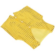 Kids 130cm Sequin Fringe Vest Shiny Dance Costume Party Stage Outfit Waistcoat
