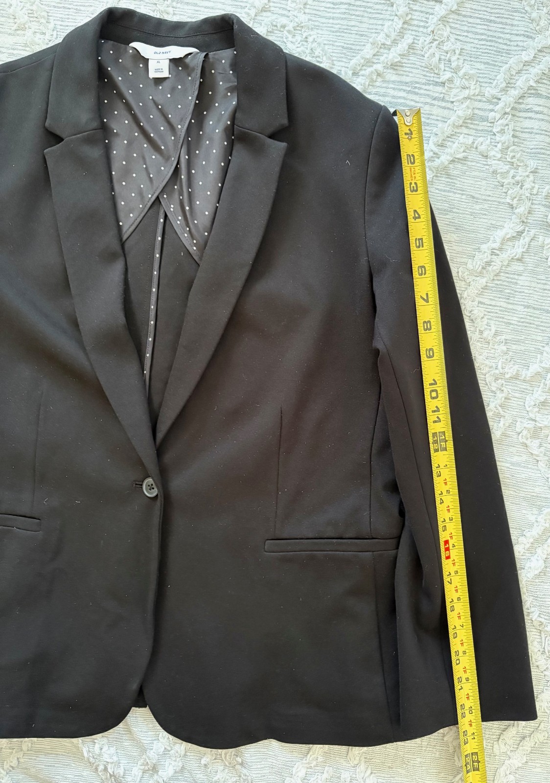 Old Navy Basic Black Blazer Jacket Thick Material… - image 7